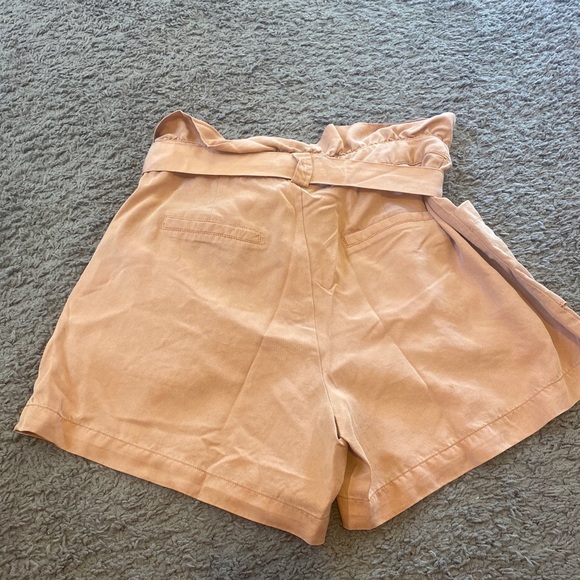 2 FOR $20 BLANK NYC LYOCELL SHORTS HIGH RISE ORANGE BELTED PAPERBAG 26 NEW - Picture 4 of 8